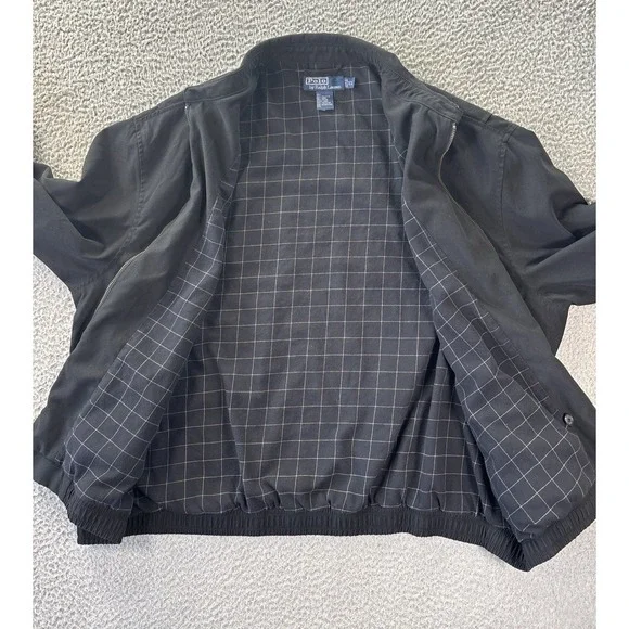 Polo by Ralph Lauren Black Bomber Jacket - Picture 9 of 13